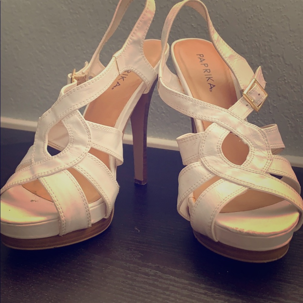 Paprika white Stiletto heels ❤️